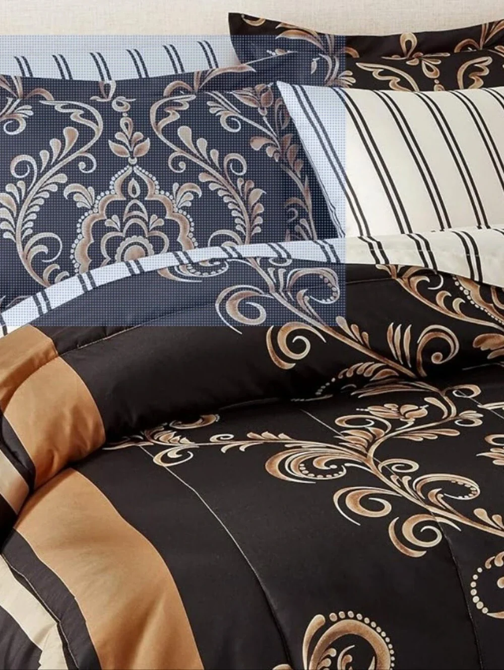 Fairfield Square Collection Reversible 8 Pc. Comforter Sets